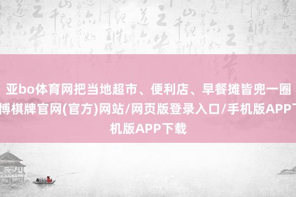 亚bo体育网把当地超市、便利店、早餐摊皆兜一圈-亚博棋牌官网(官方)网站/网页版登录入口/手机版APP下载